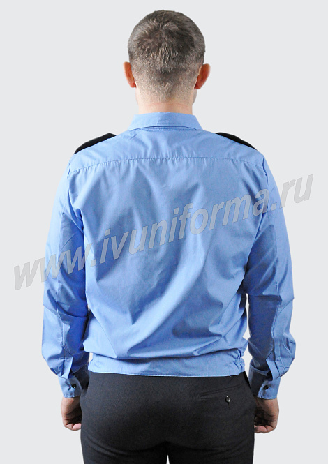 Рубашка охранника дл. рукав на резинке мужская